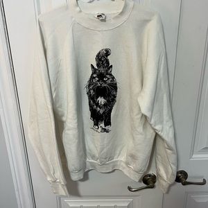 Vintage cat sweater